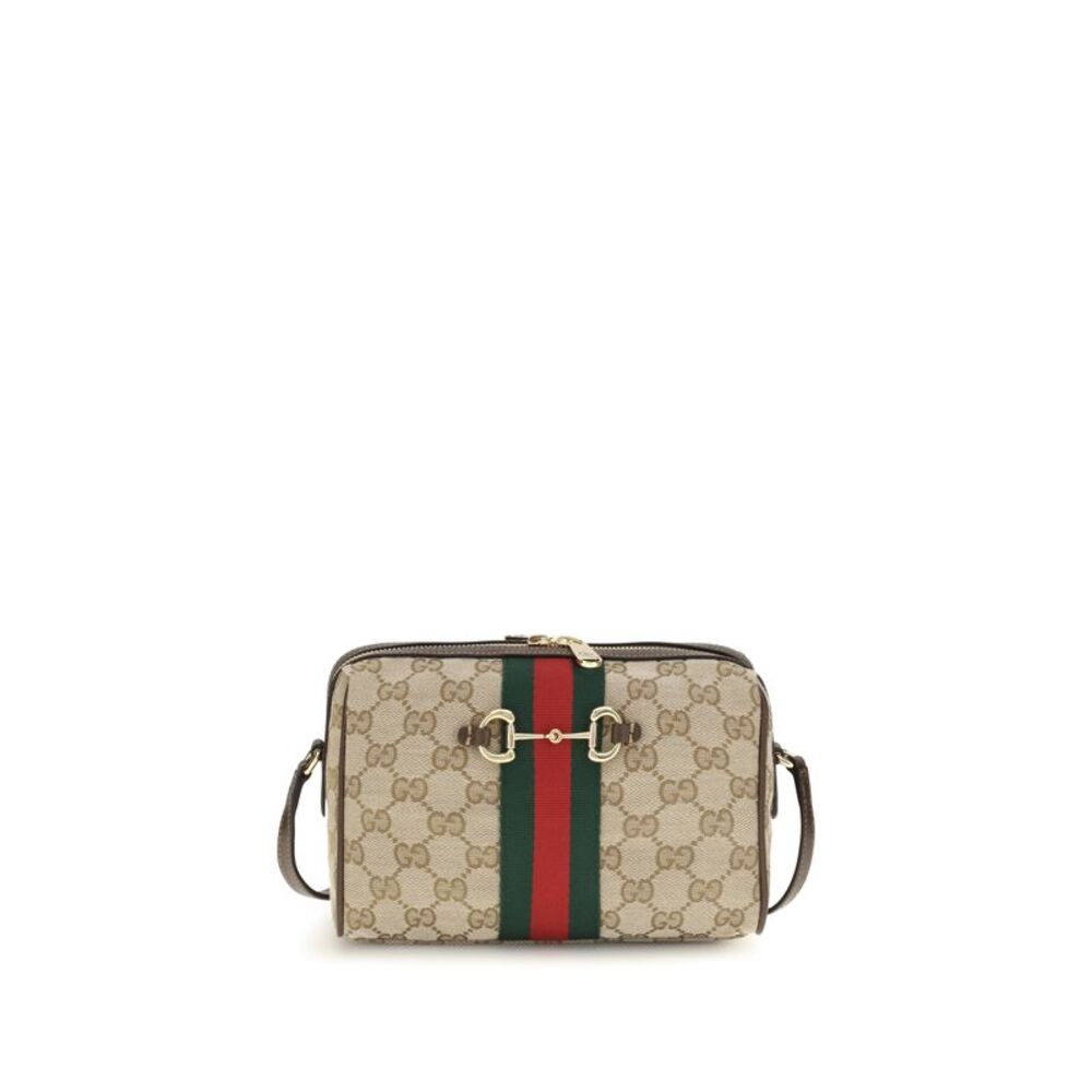 Gucci Women Small Horsebit Web Camera Bag Shoulder Bag
